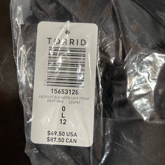 Bow Bodysuit - Satin & Lace Black - Picture 2 of 8